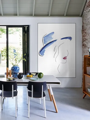 Lady with the Blue Hat