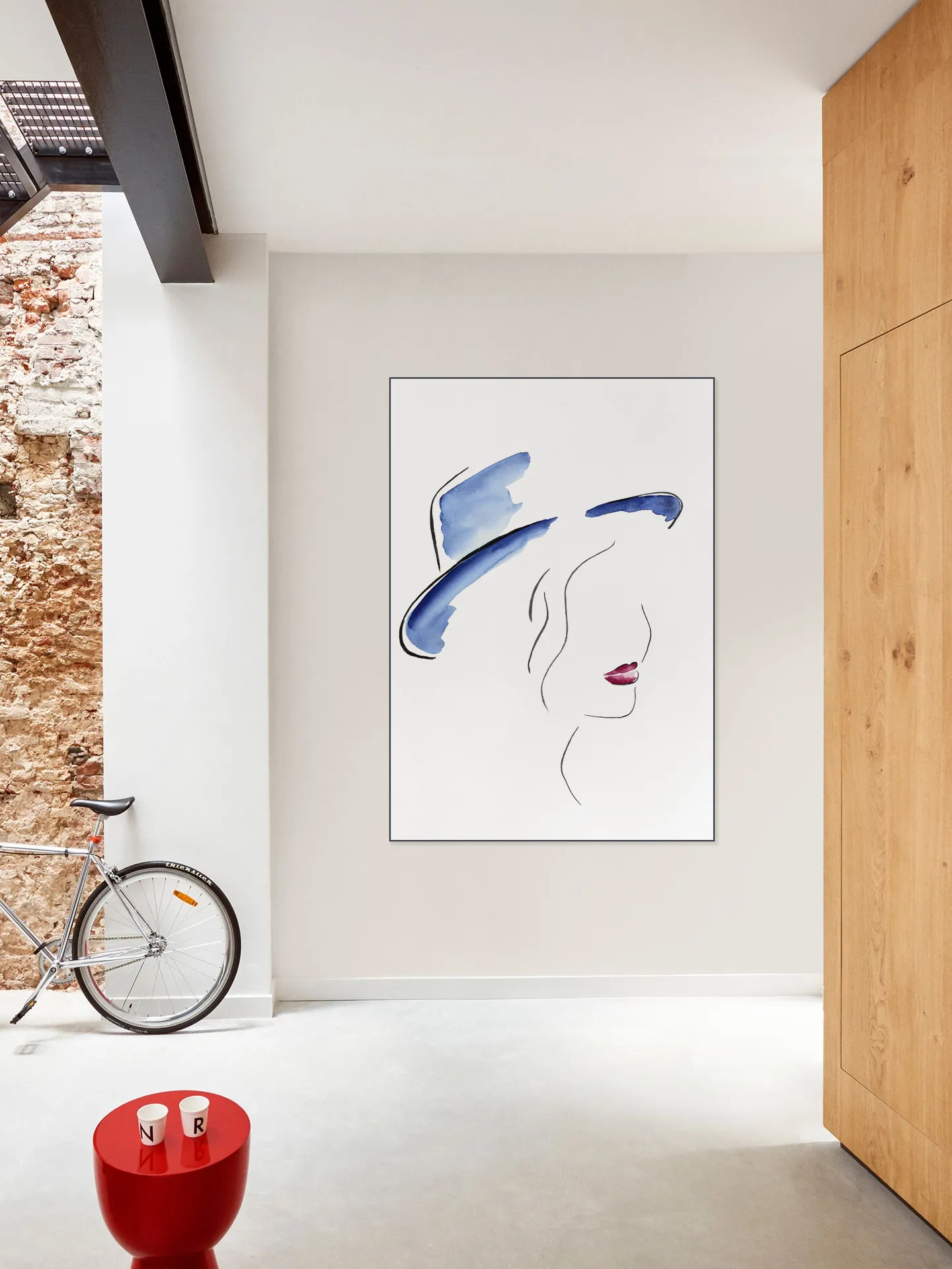 Lady with the Blue Hat