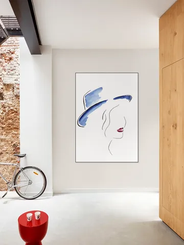 Lady with the Blue Hat