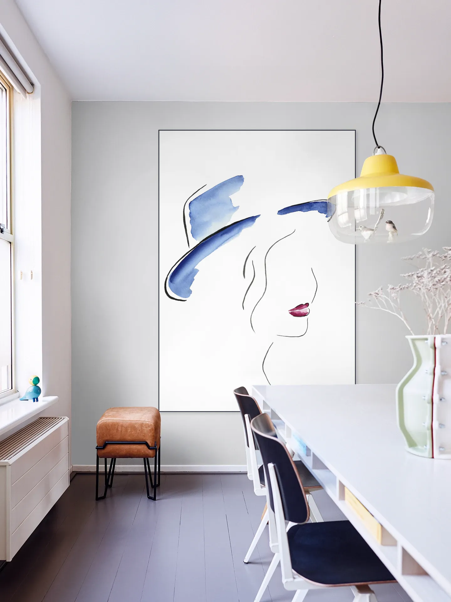 Lady with the Blue Hat