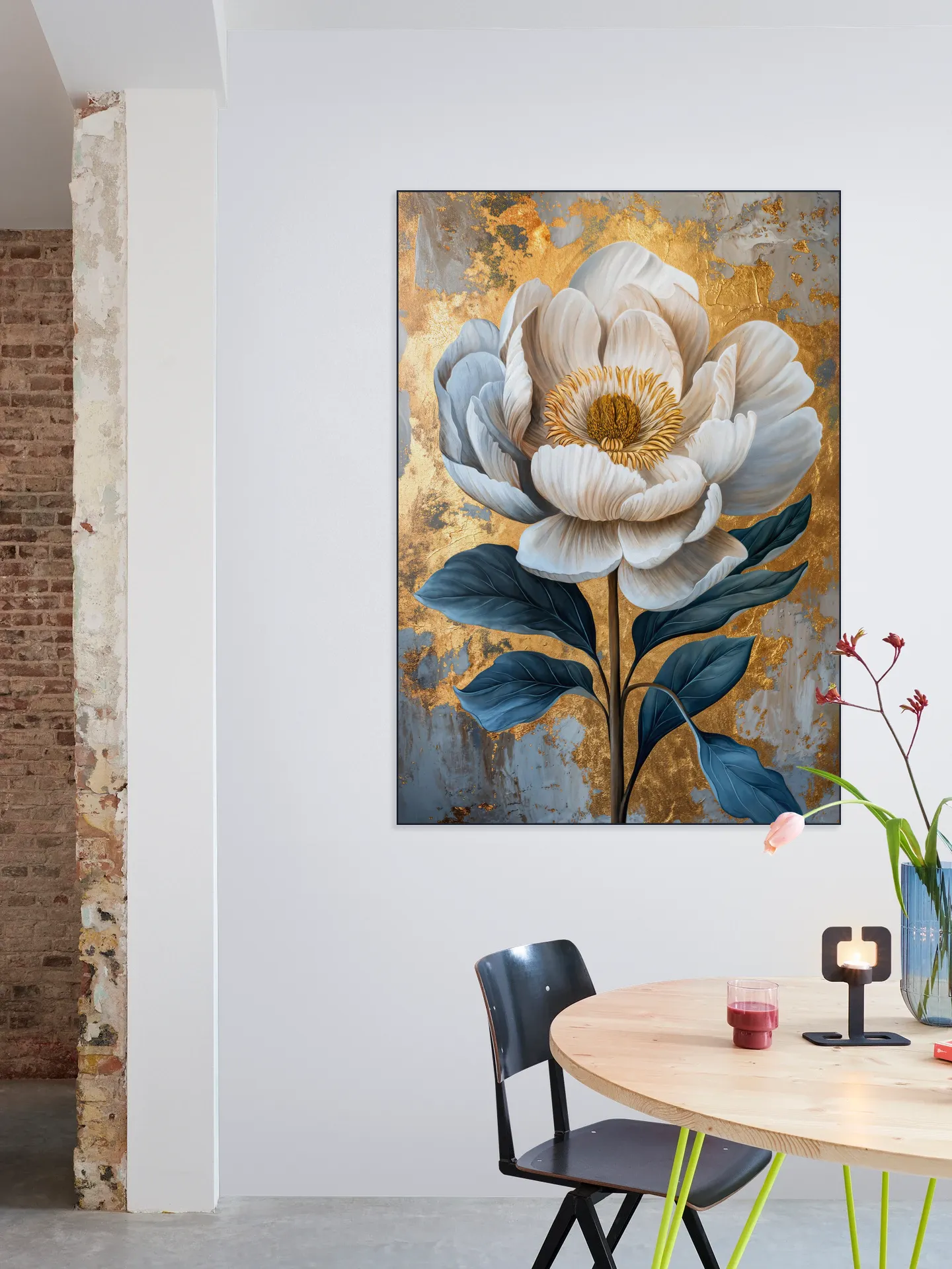 White Flower Gold