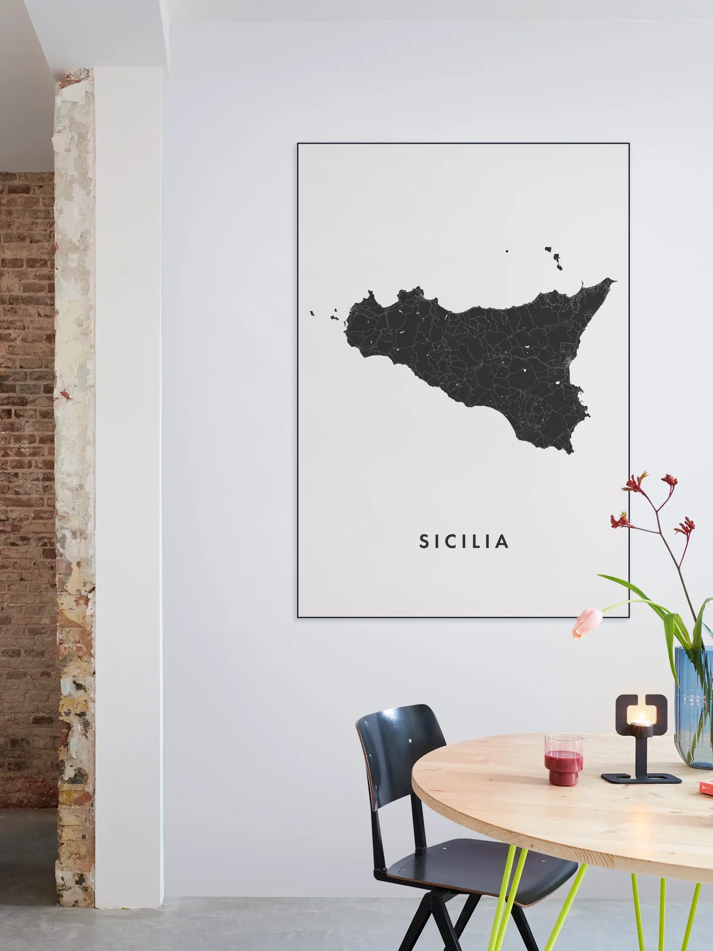 Sicilia Island Map