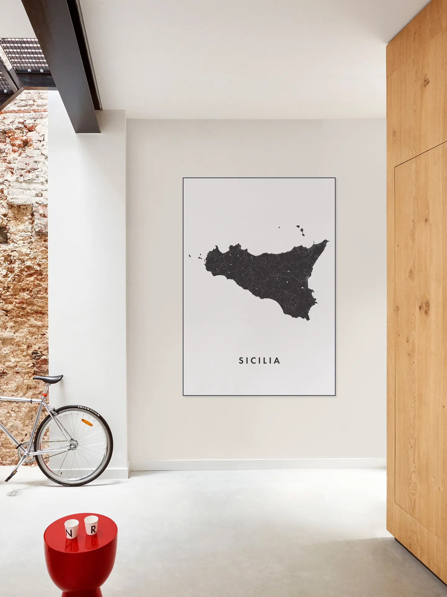 Sicilia Island Map