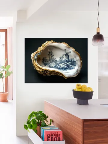 Delft Blue Oyster - Black
