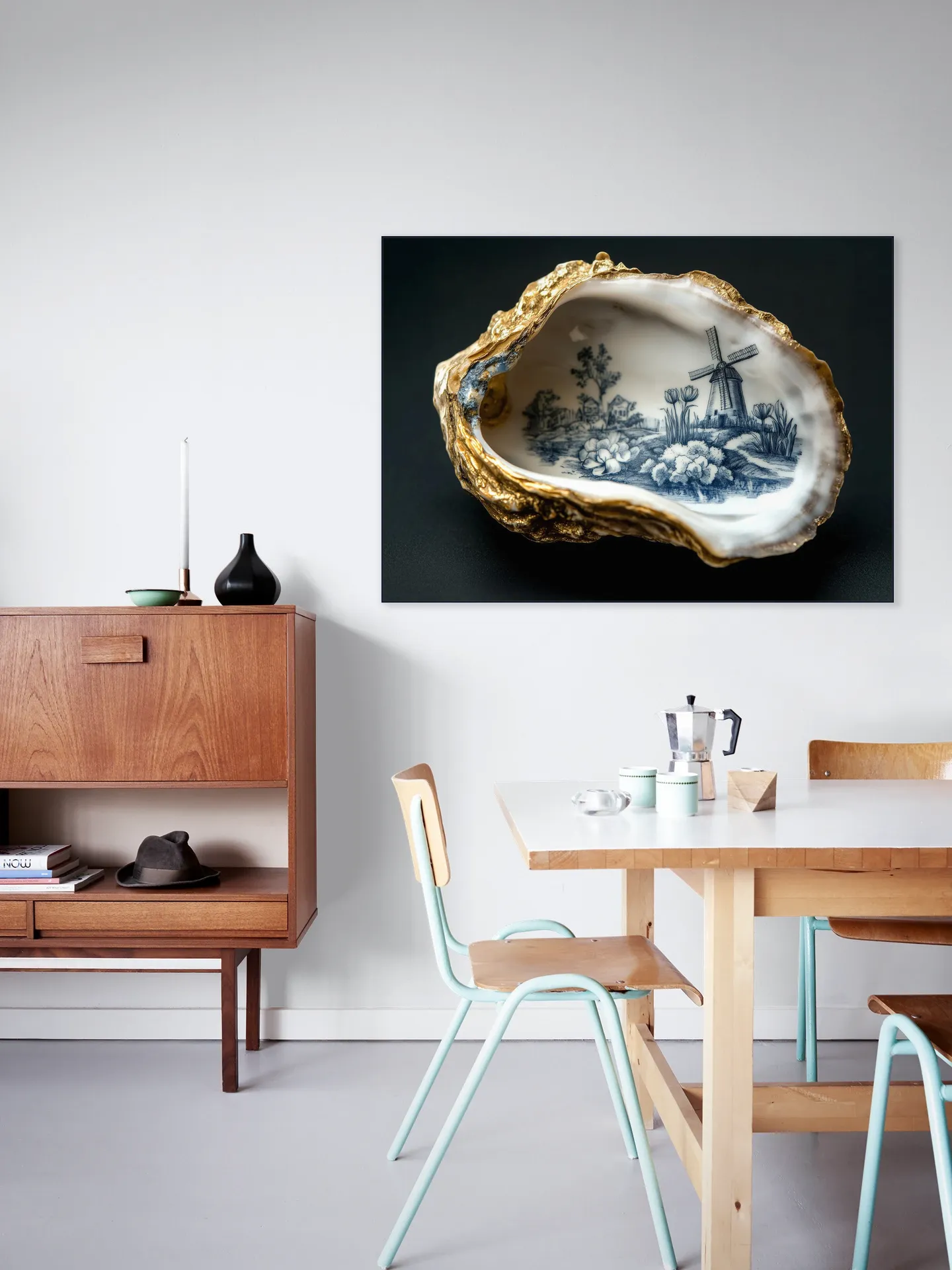 Delft Blue Oyster - Black