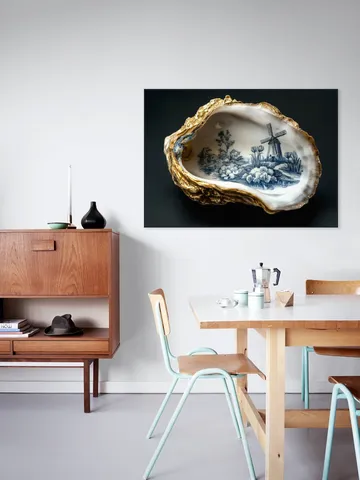 Delft Blue Oyster - Black