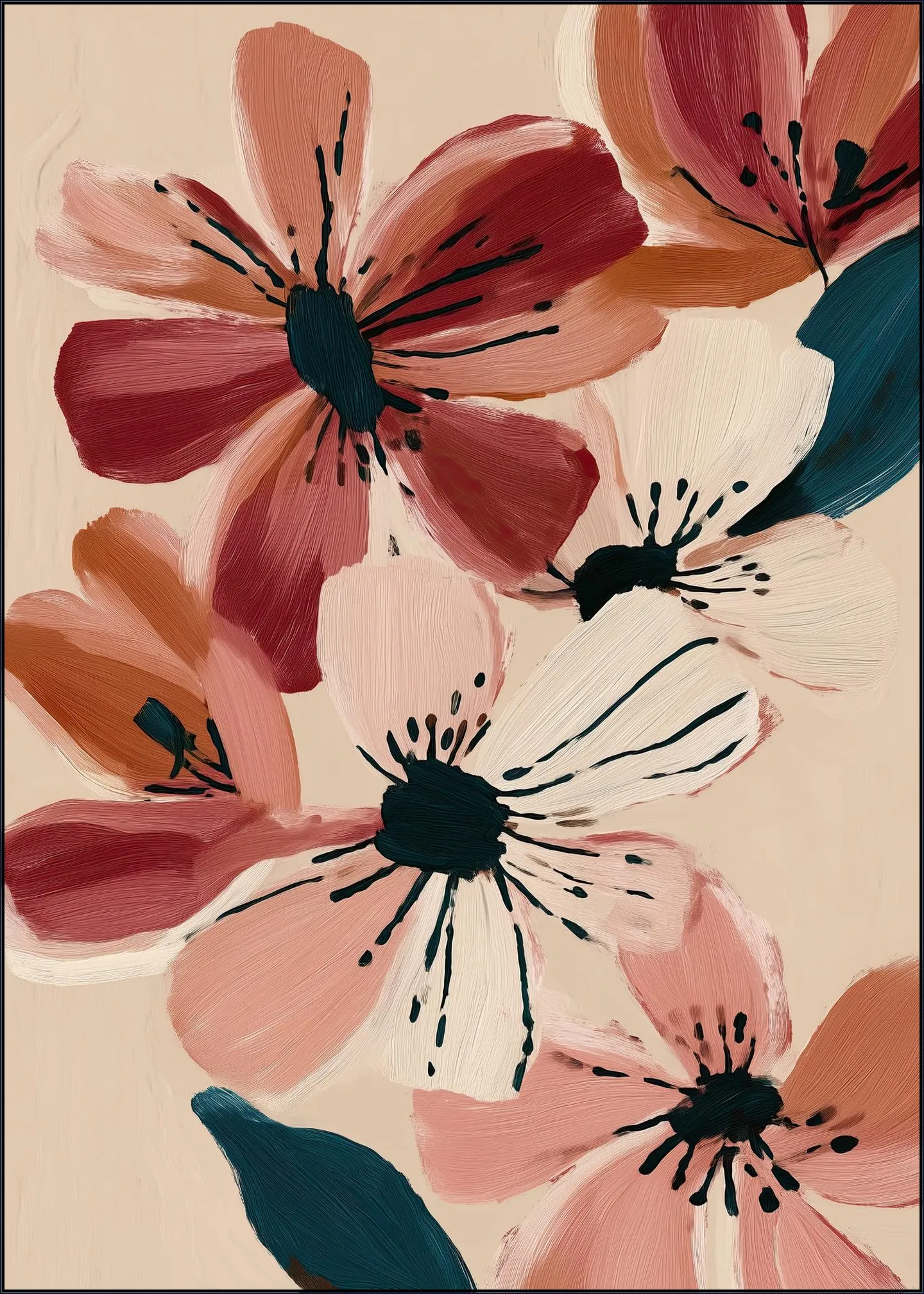 Blush and Wine Blossoms 3