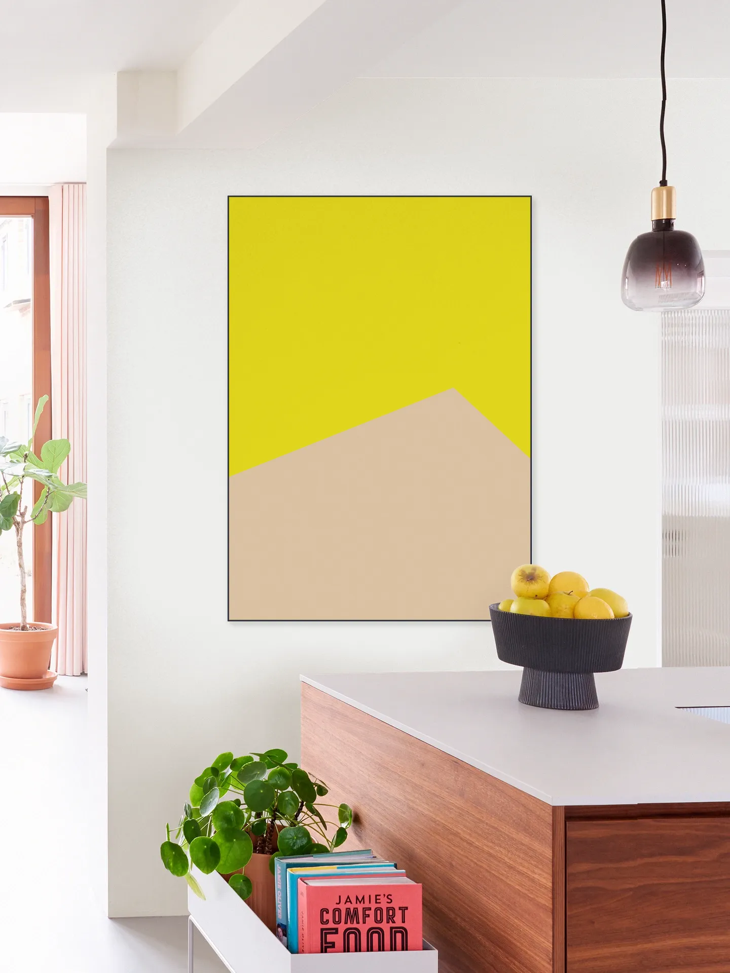 Color blocking - Yellow Beige