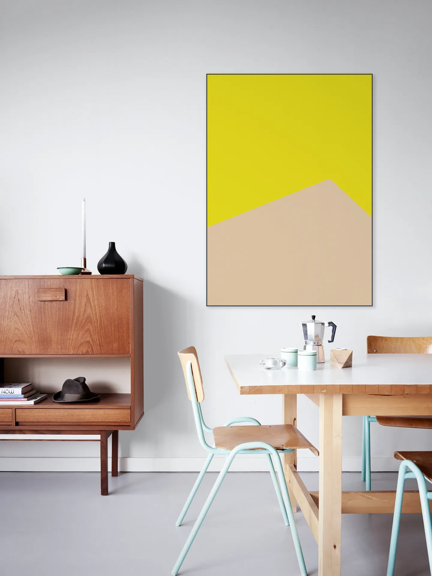 Color blocking - Yellow Beige