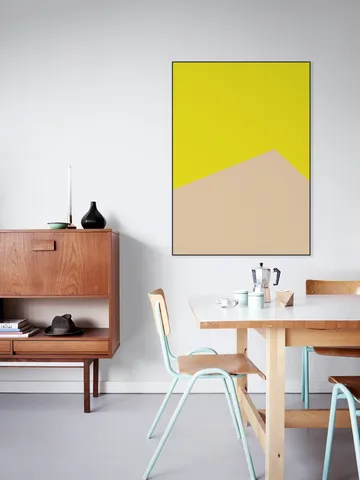 Color blocking - Yellow Beige