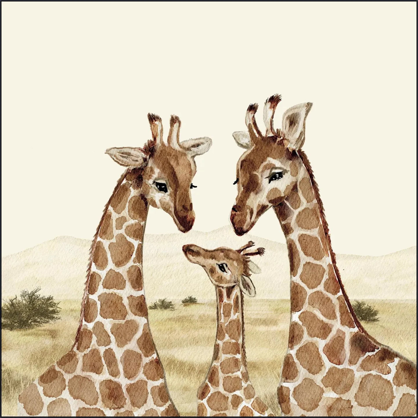 Giraffenfamilie