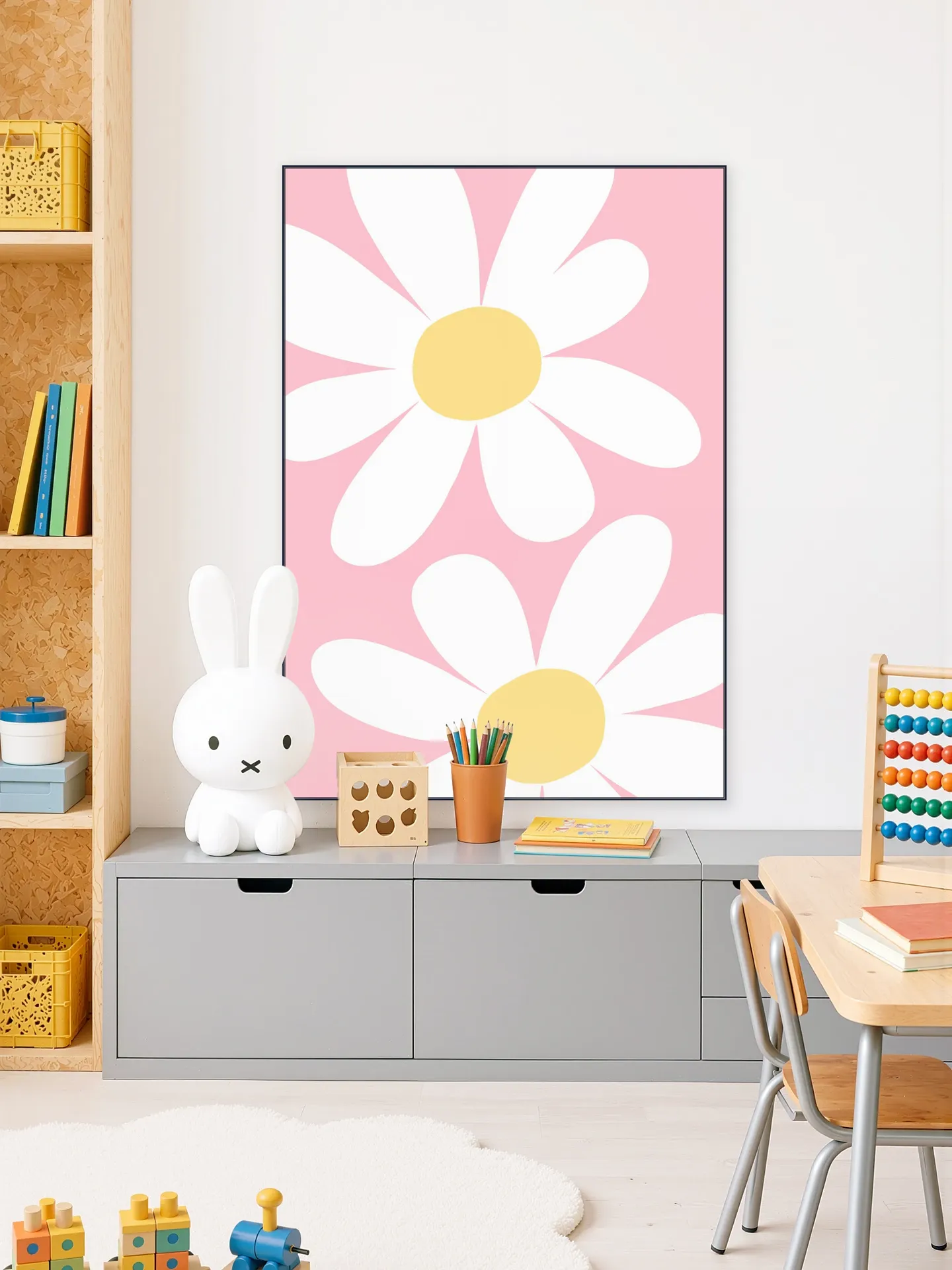 Flowers on Pink