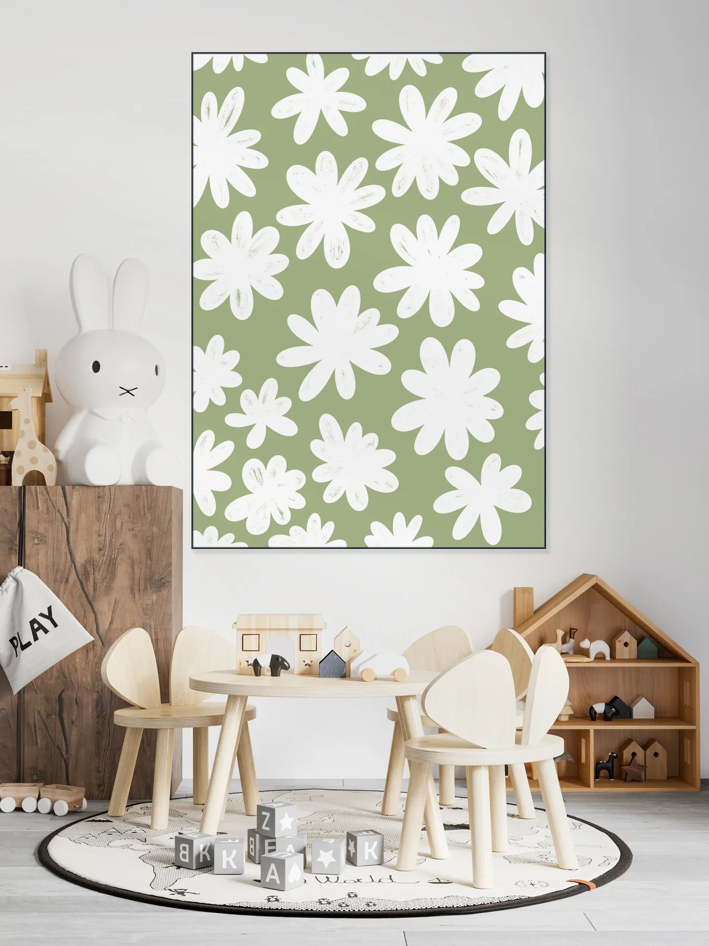 Marguerites on Green