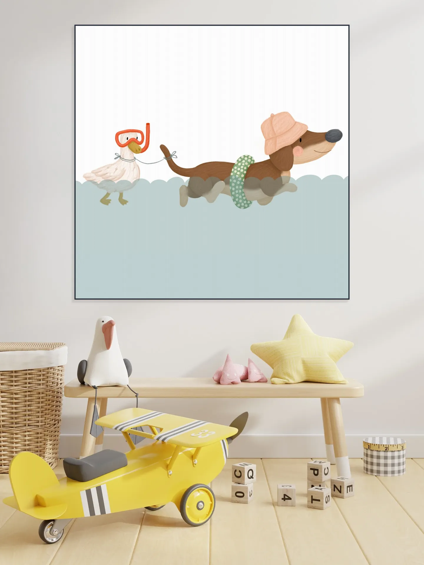 Swimming Dachshund