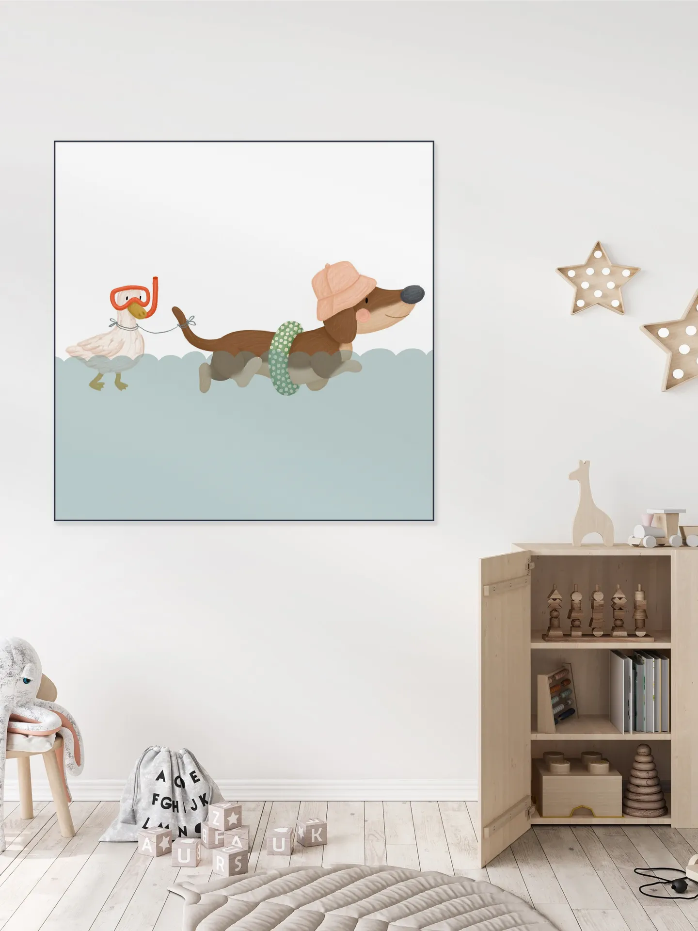 Swimming Dachshund