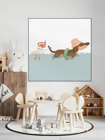 Swimming Dachshund
