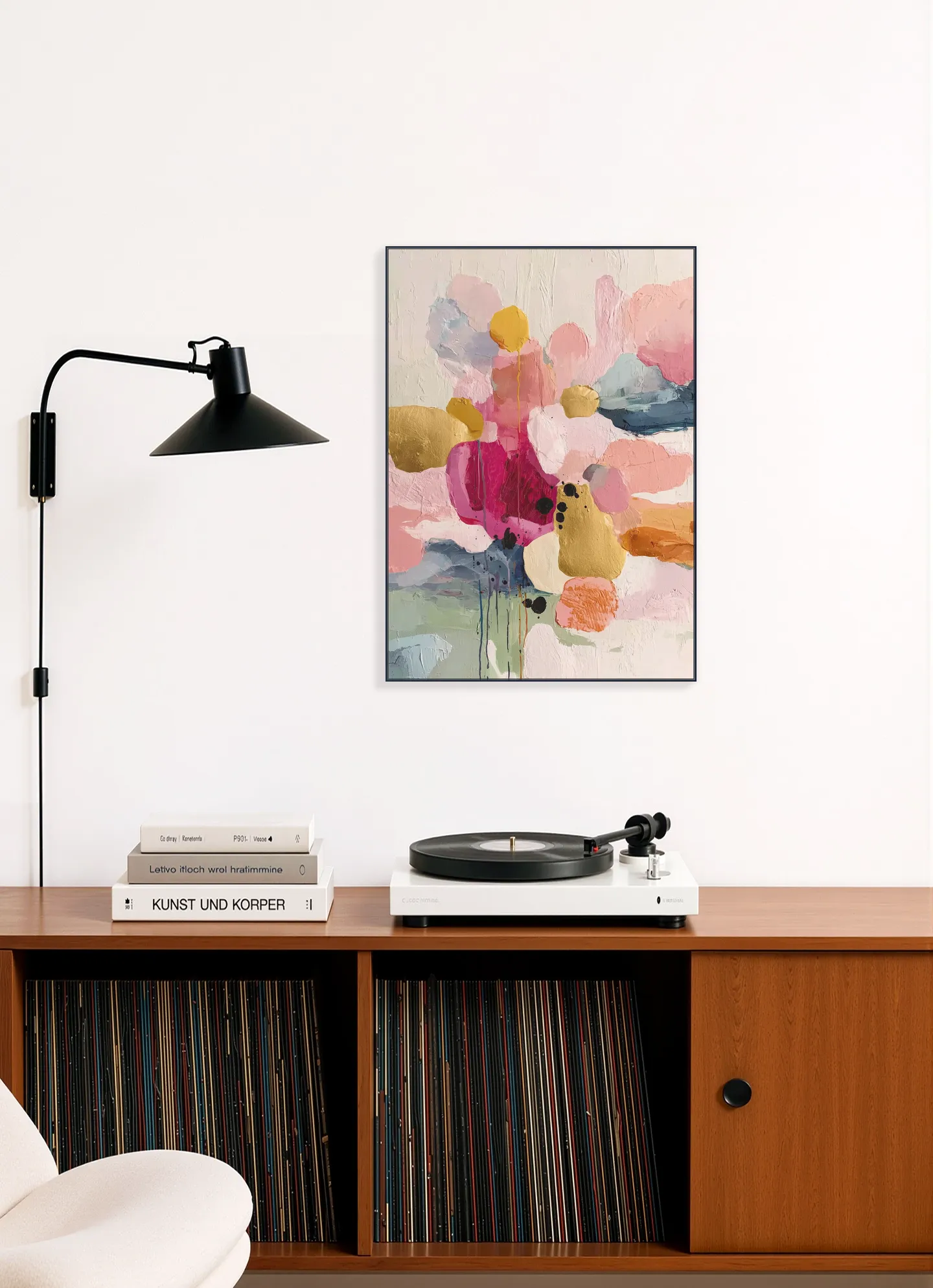 A Soft Pink Abstract