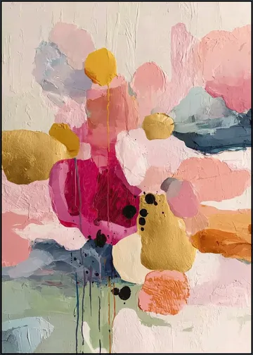 A Soft Pink Abstract