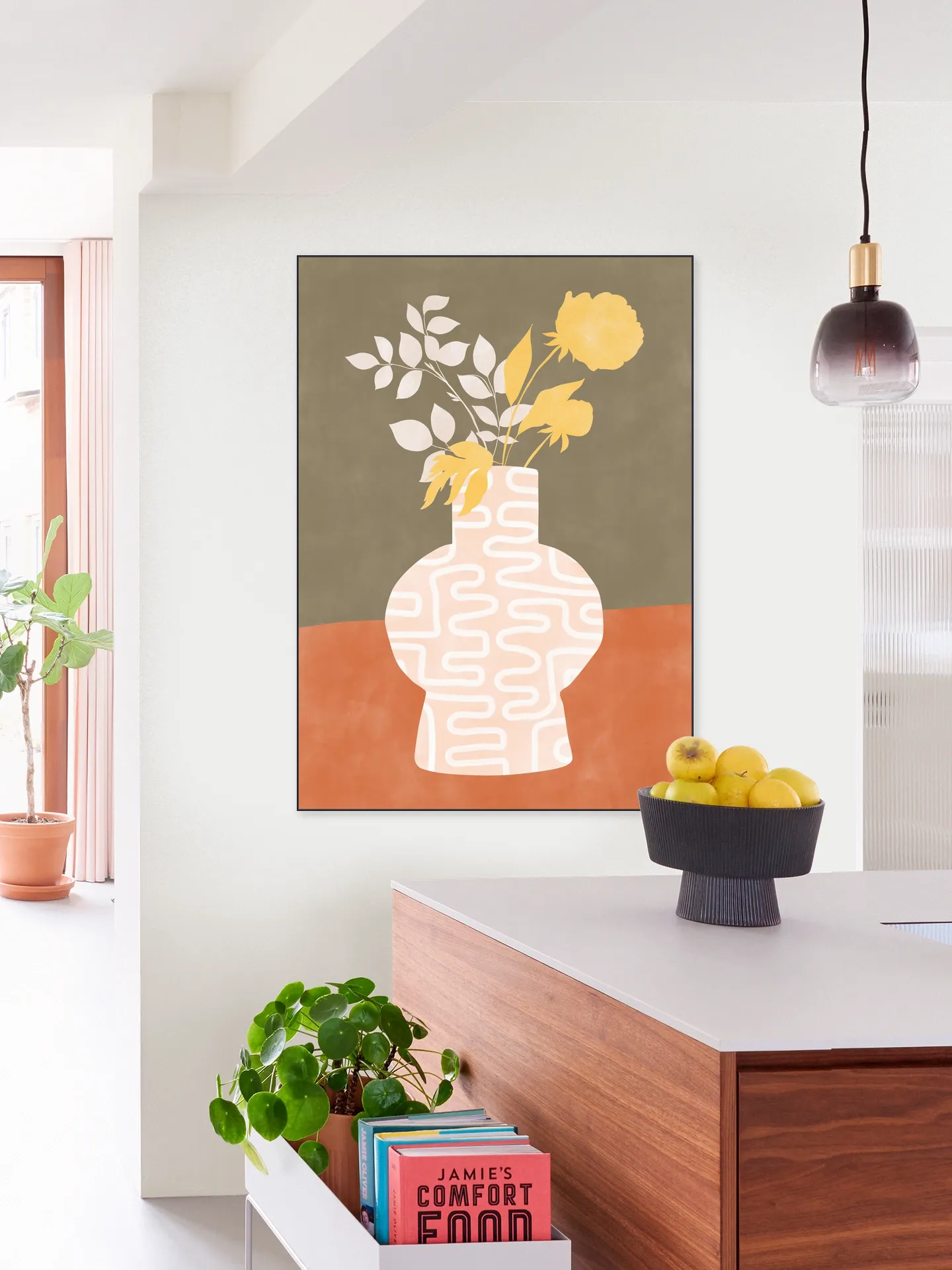 Modern Botanical Vase
