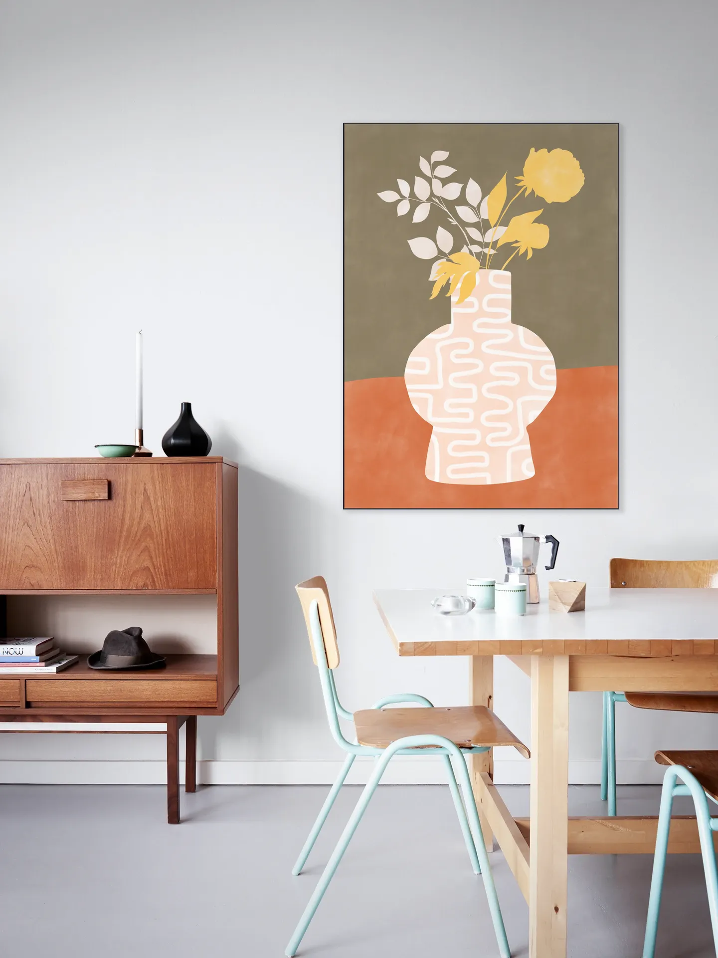 Modern Botanical Vase