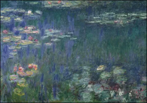 Waterlilies Green Reflections