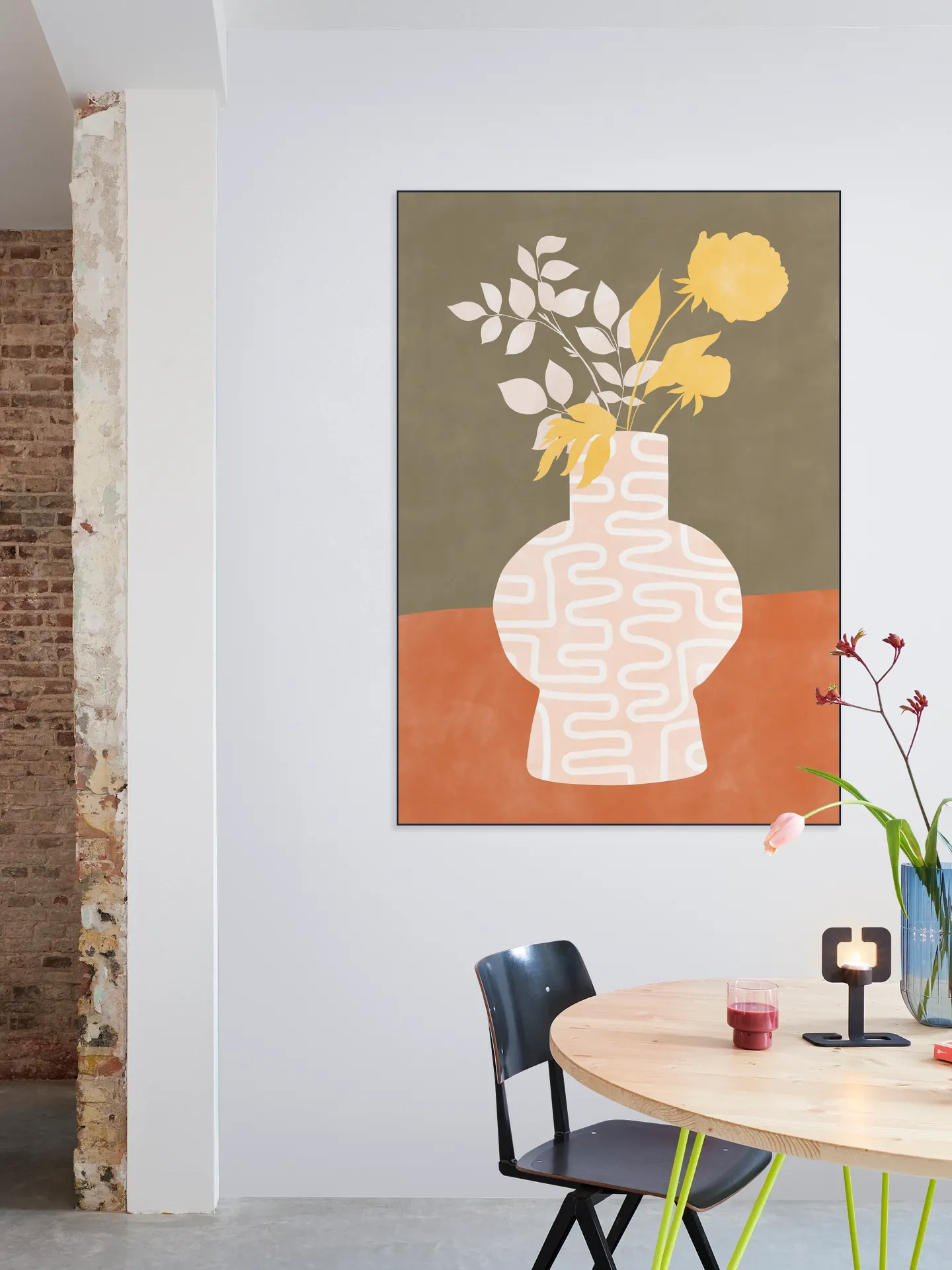 Modern Botanical Vase