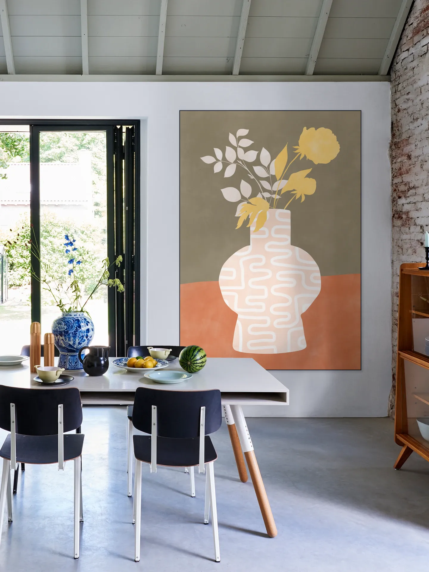 Modern Botanical Vase