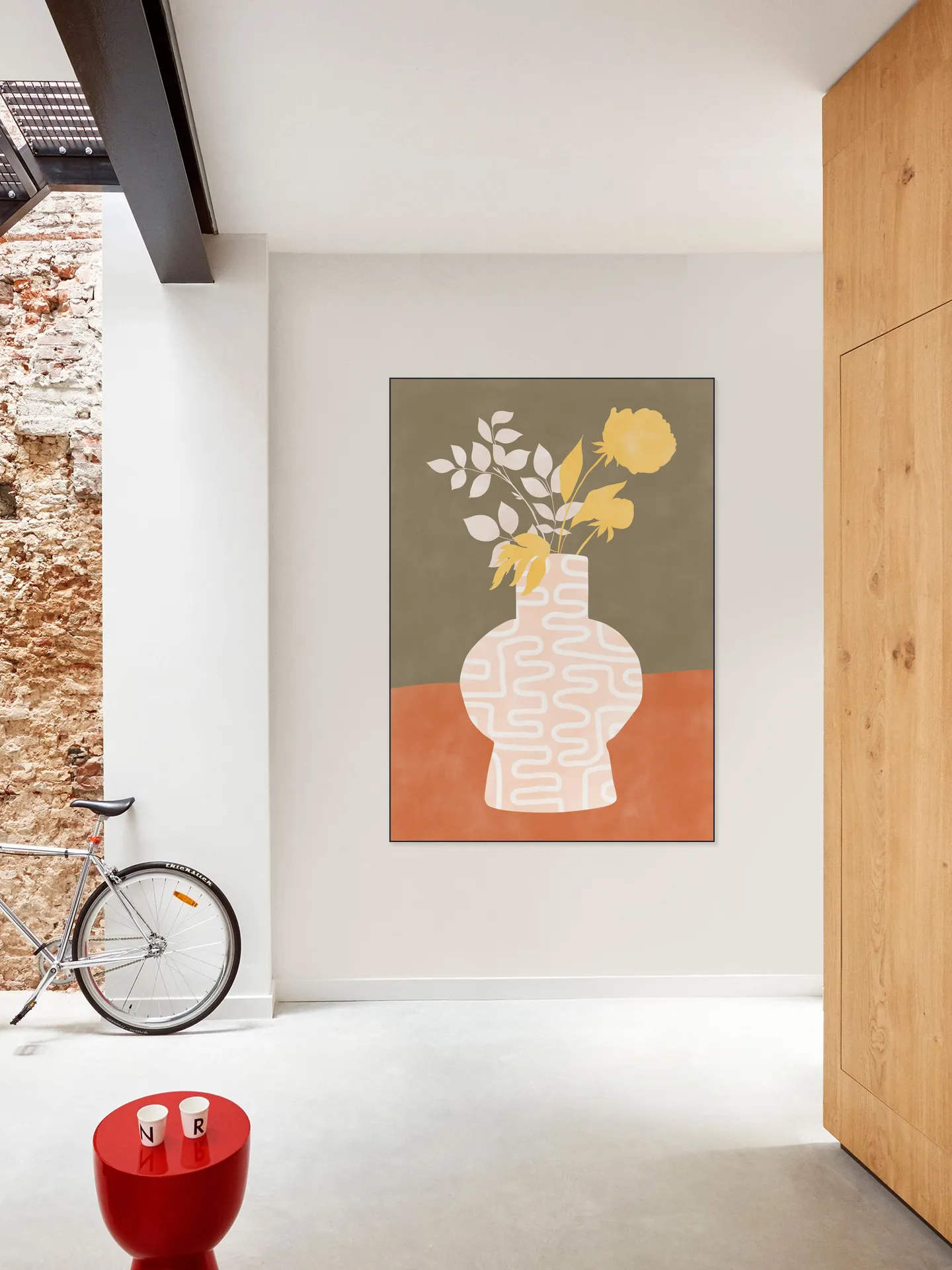 Modern Botanical Vase