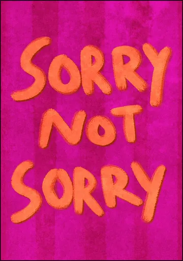 Sorry Not Sorry Handlettering