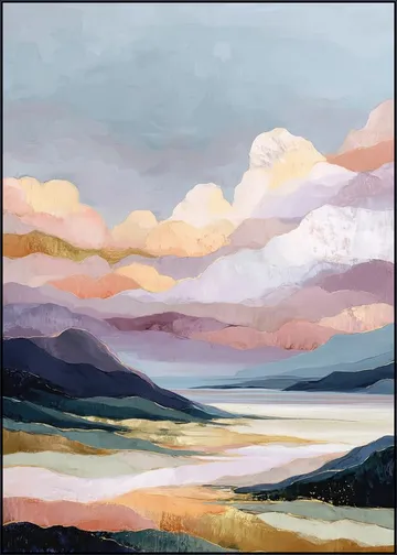 Pastel Mountain Reverie