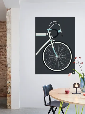 Racing Bike White Front