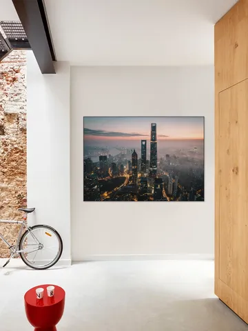 Aerial View of the Lujiazui Skyline China