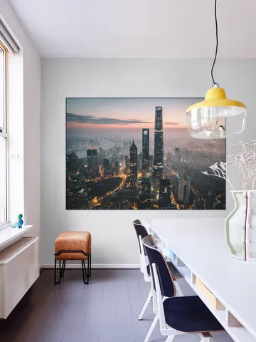 Aerial View of the Lujiazui Skyline China