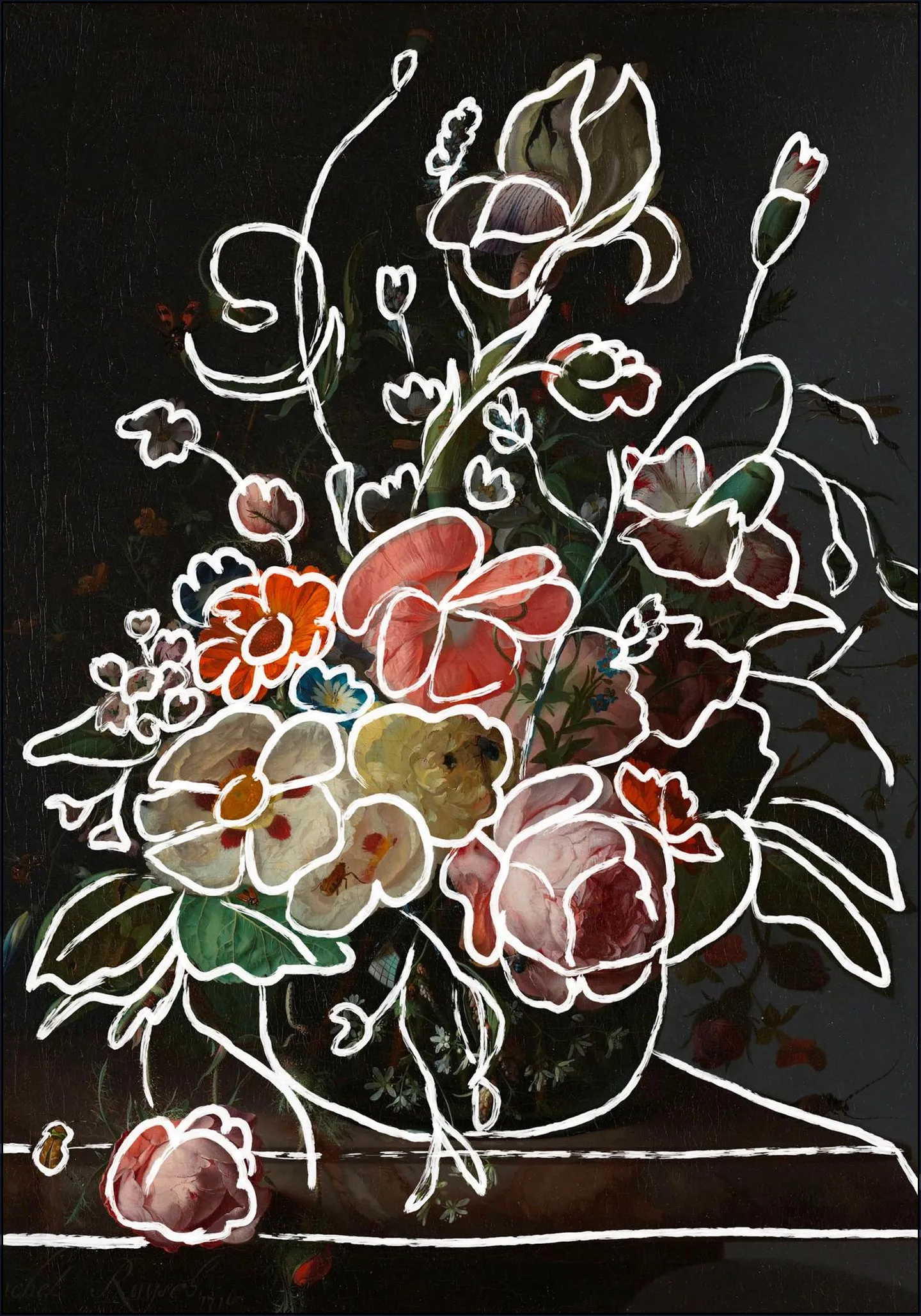 Bouquet in Strokes