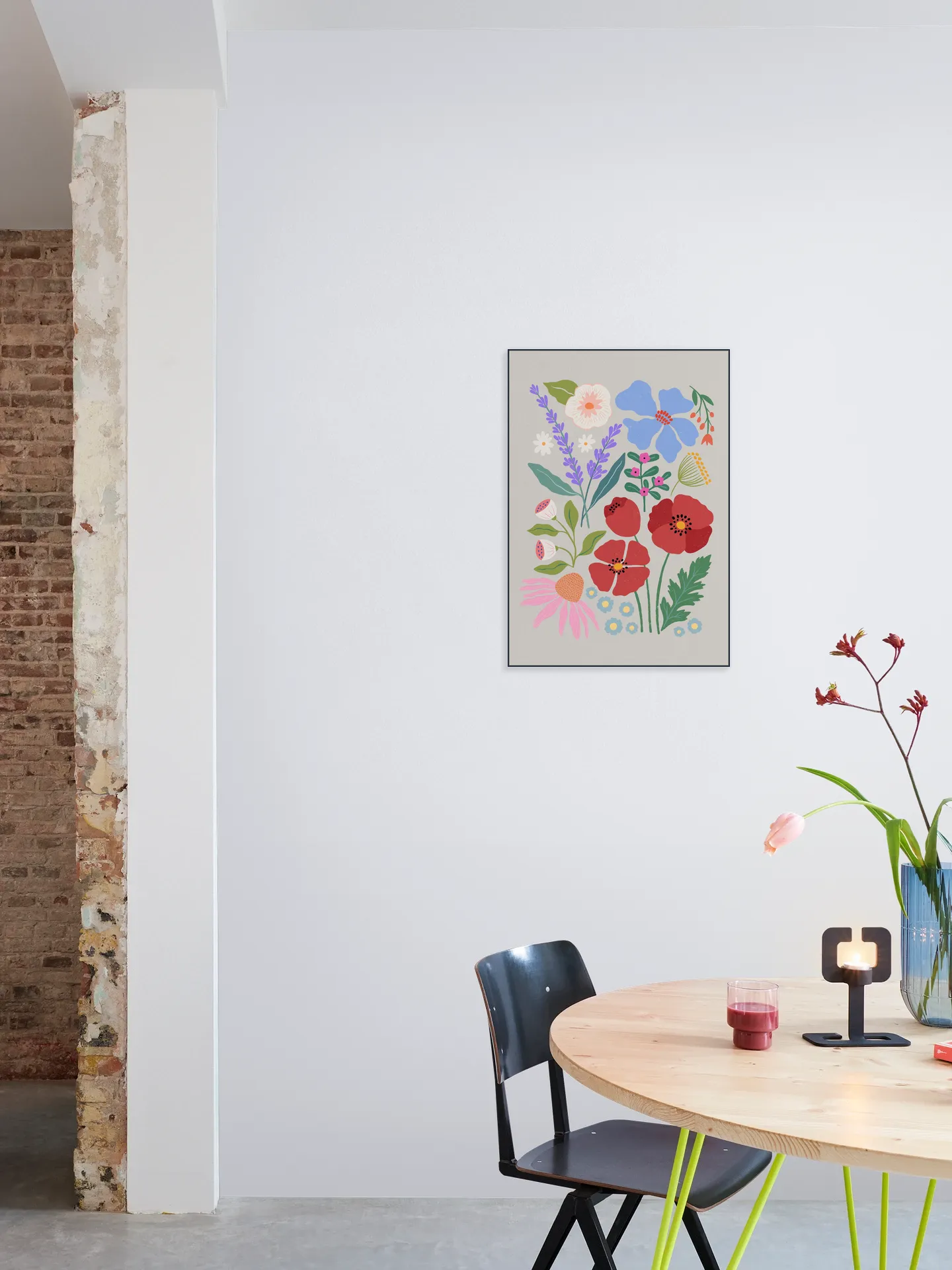 Poppies and Lavender Meadow