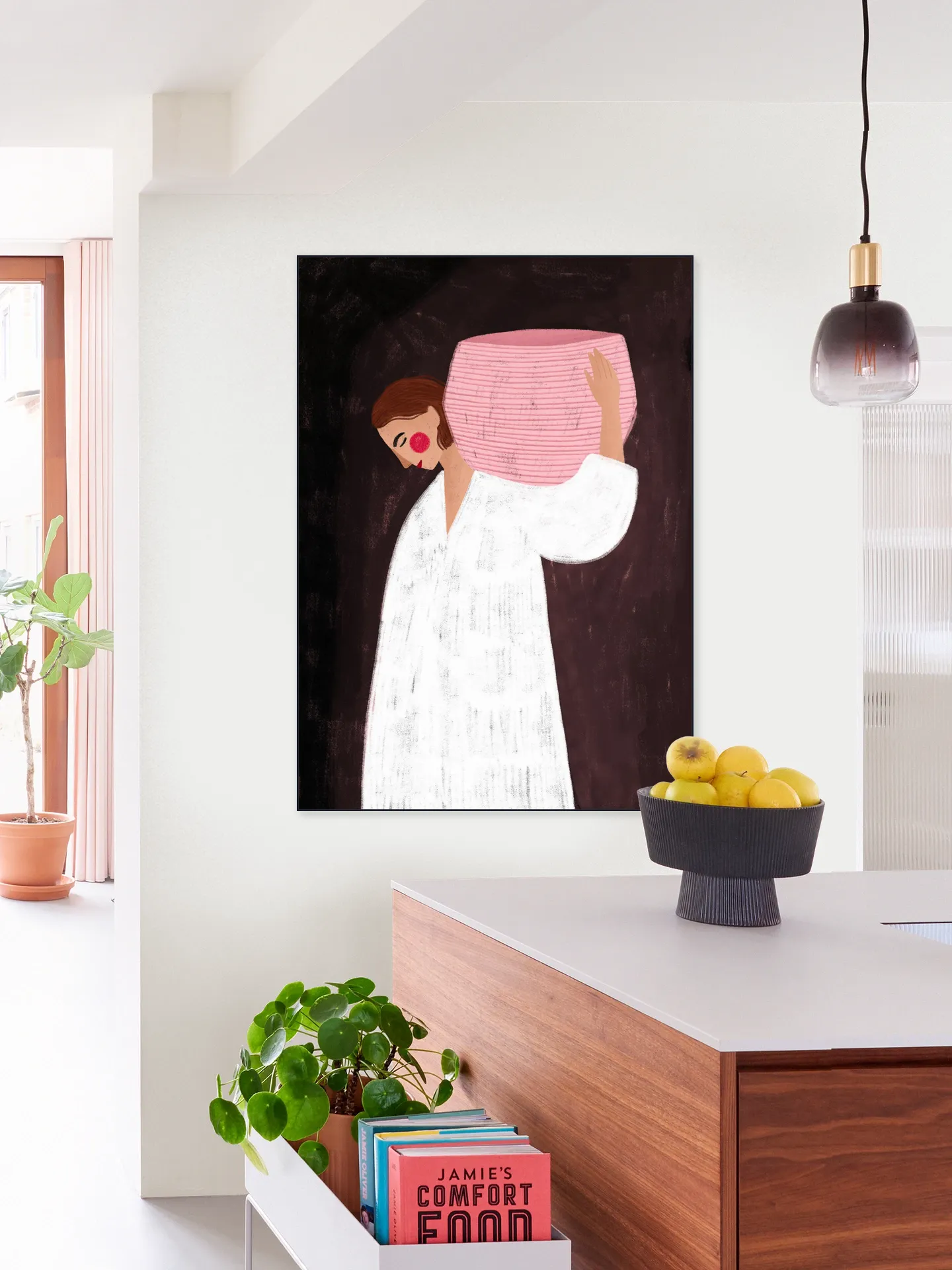 The Woman with the Pink Basket