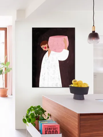 The Woman with the Pink Basket