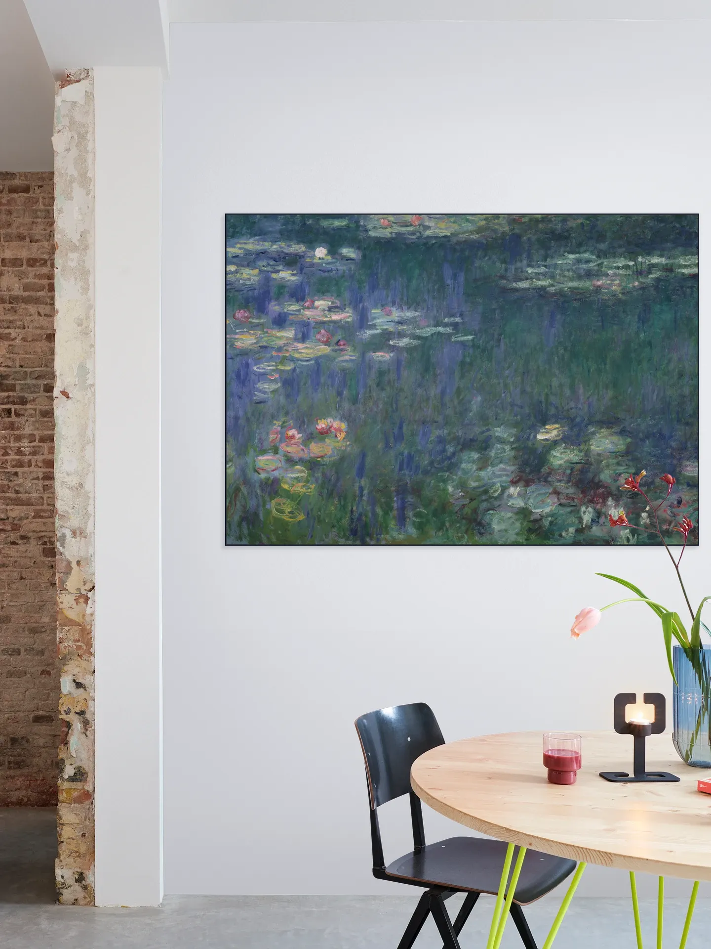 Waterlilies Green Reflections