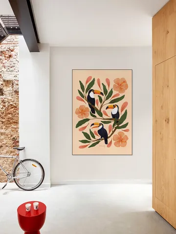 Toucans in the Hibiscus