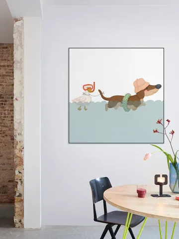 Swimming Dachshund