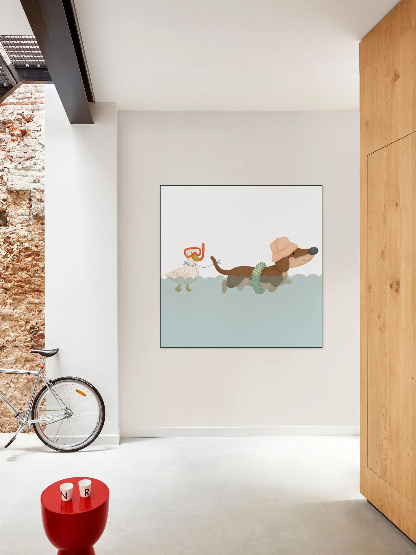 Swimming Dachshund