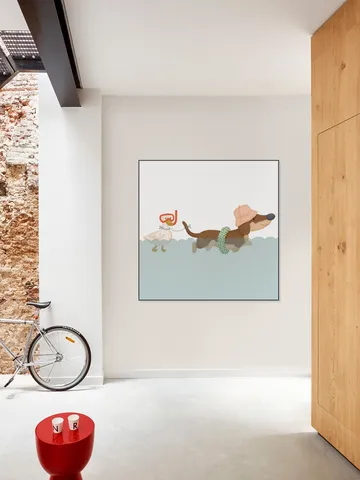 Swimming Dachshund