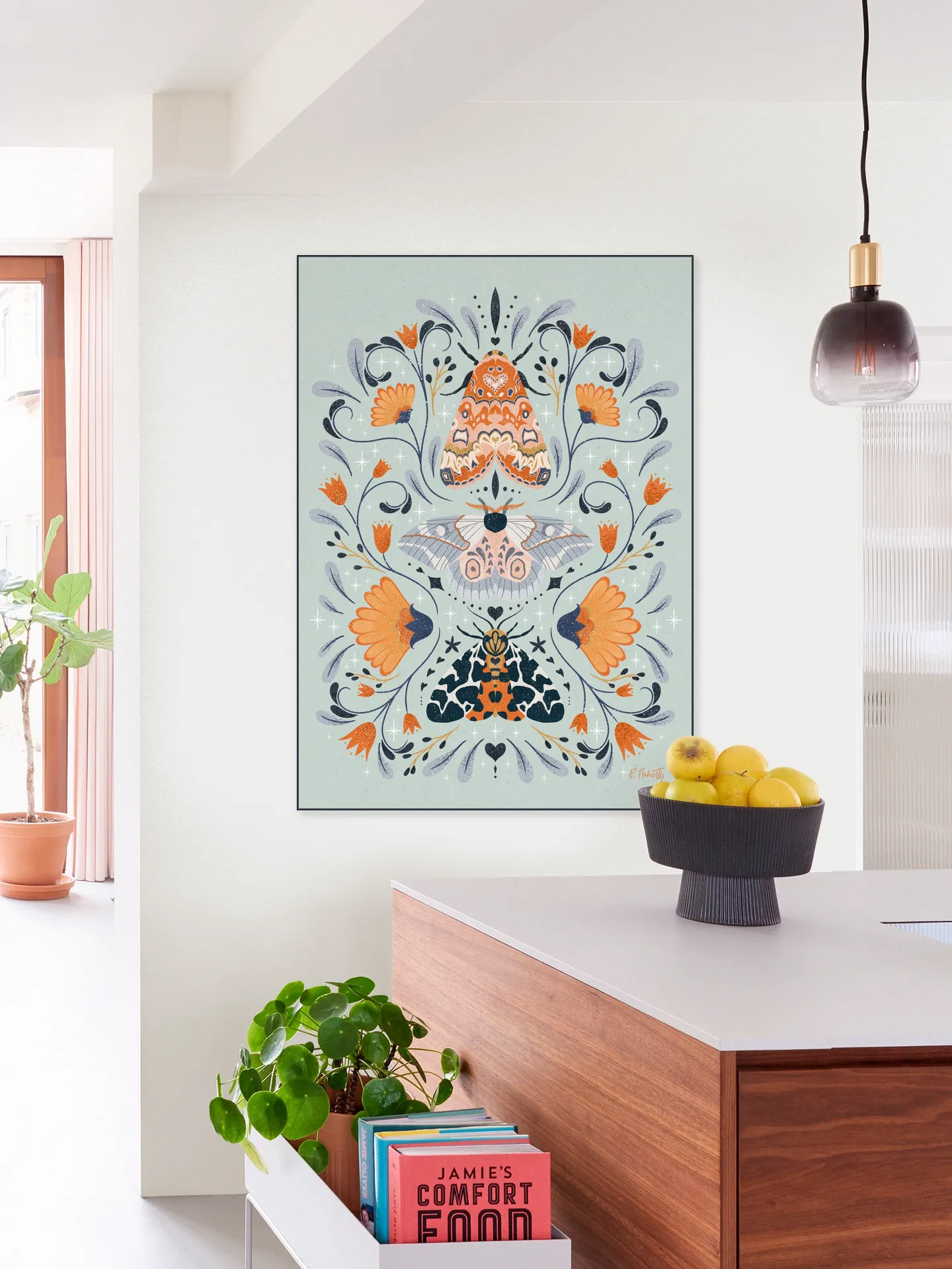 Floral Moths Mint
