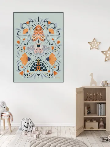 Floral Moths Mint