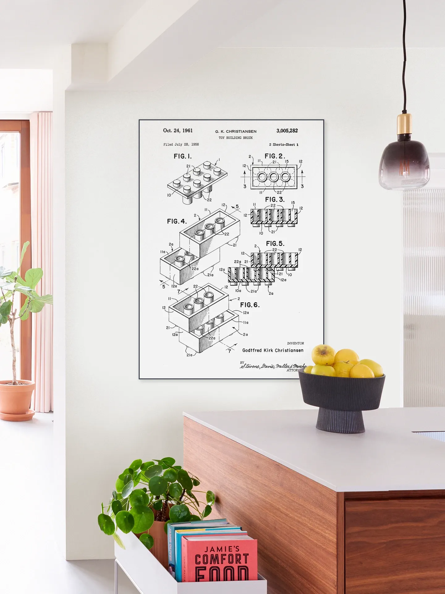 Lego Print Black & White