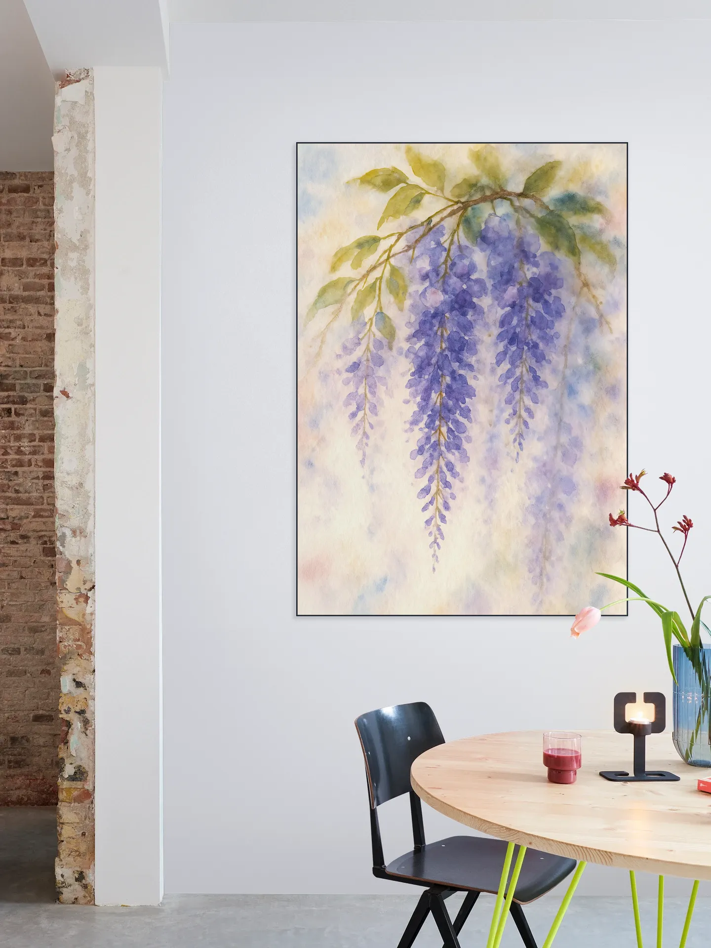 Blauwe Regen in Pastel Kleuren