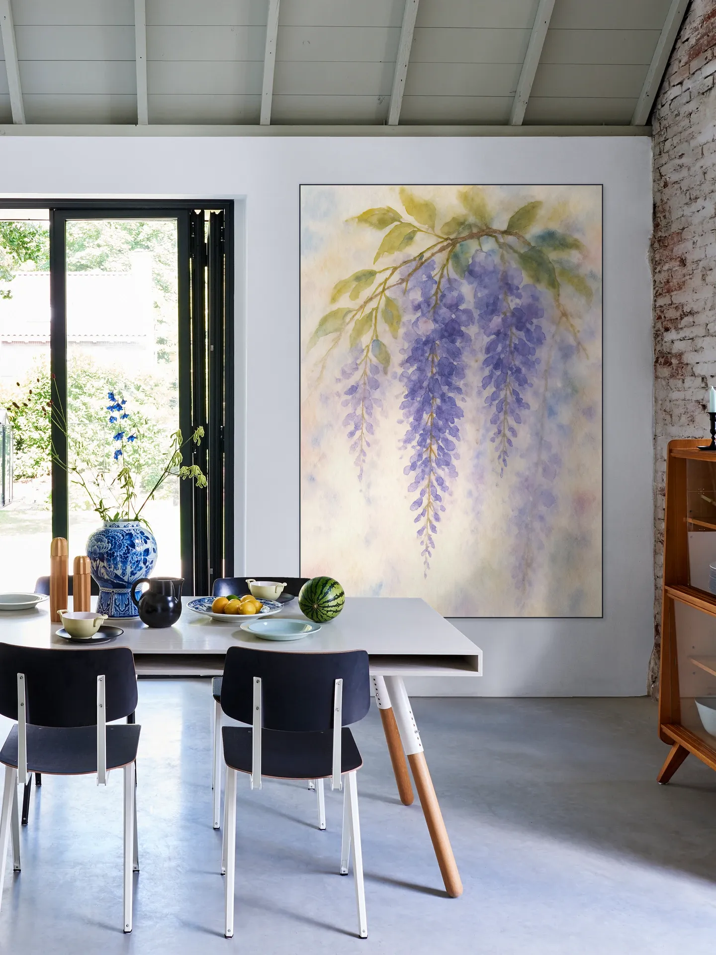 Blauwe Regen in Pastel Kleuren