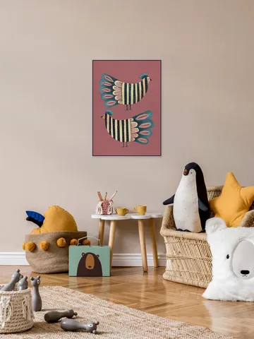 Striped Bird Pair
