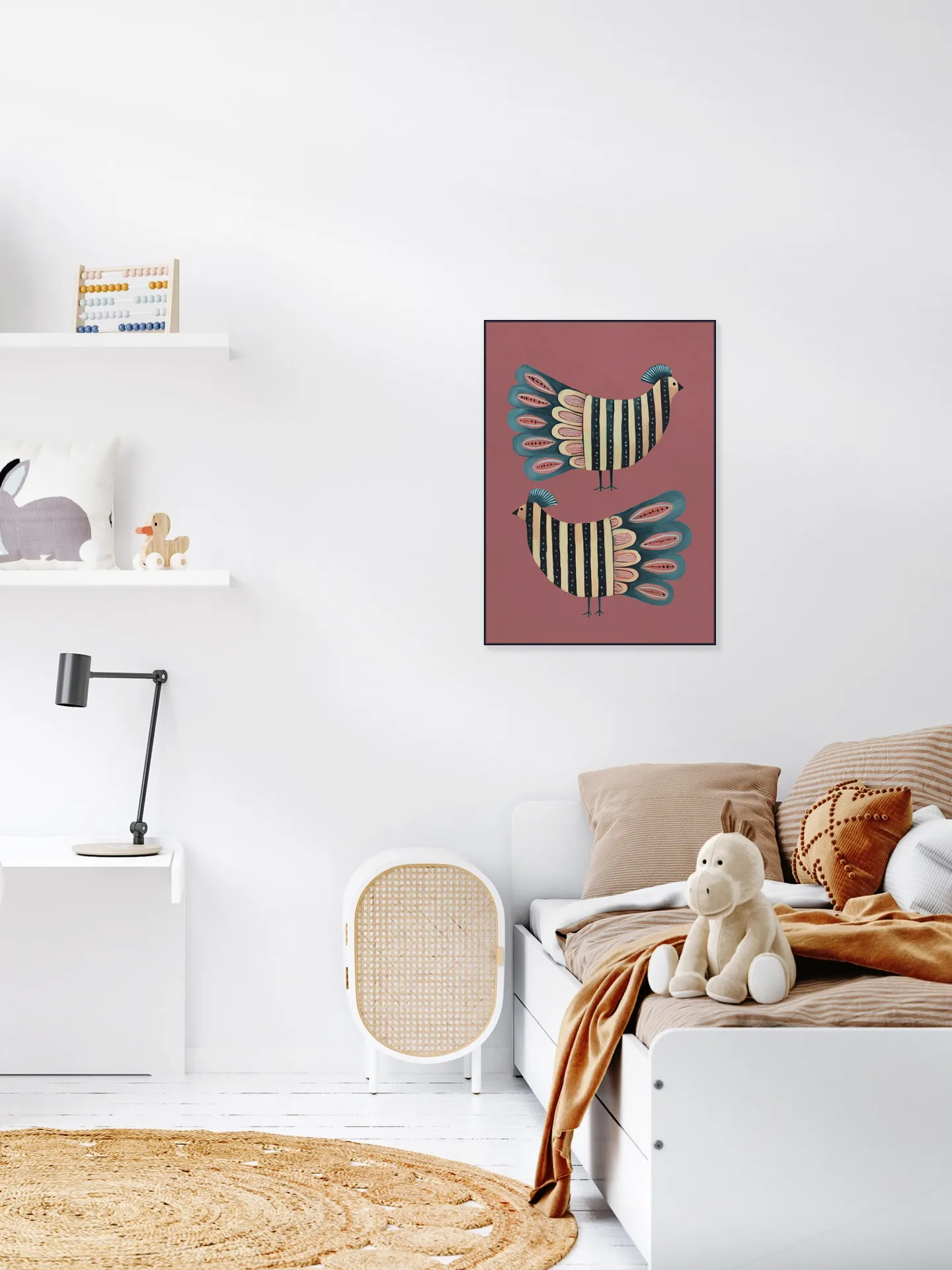 Striped Bird Pair