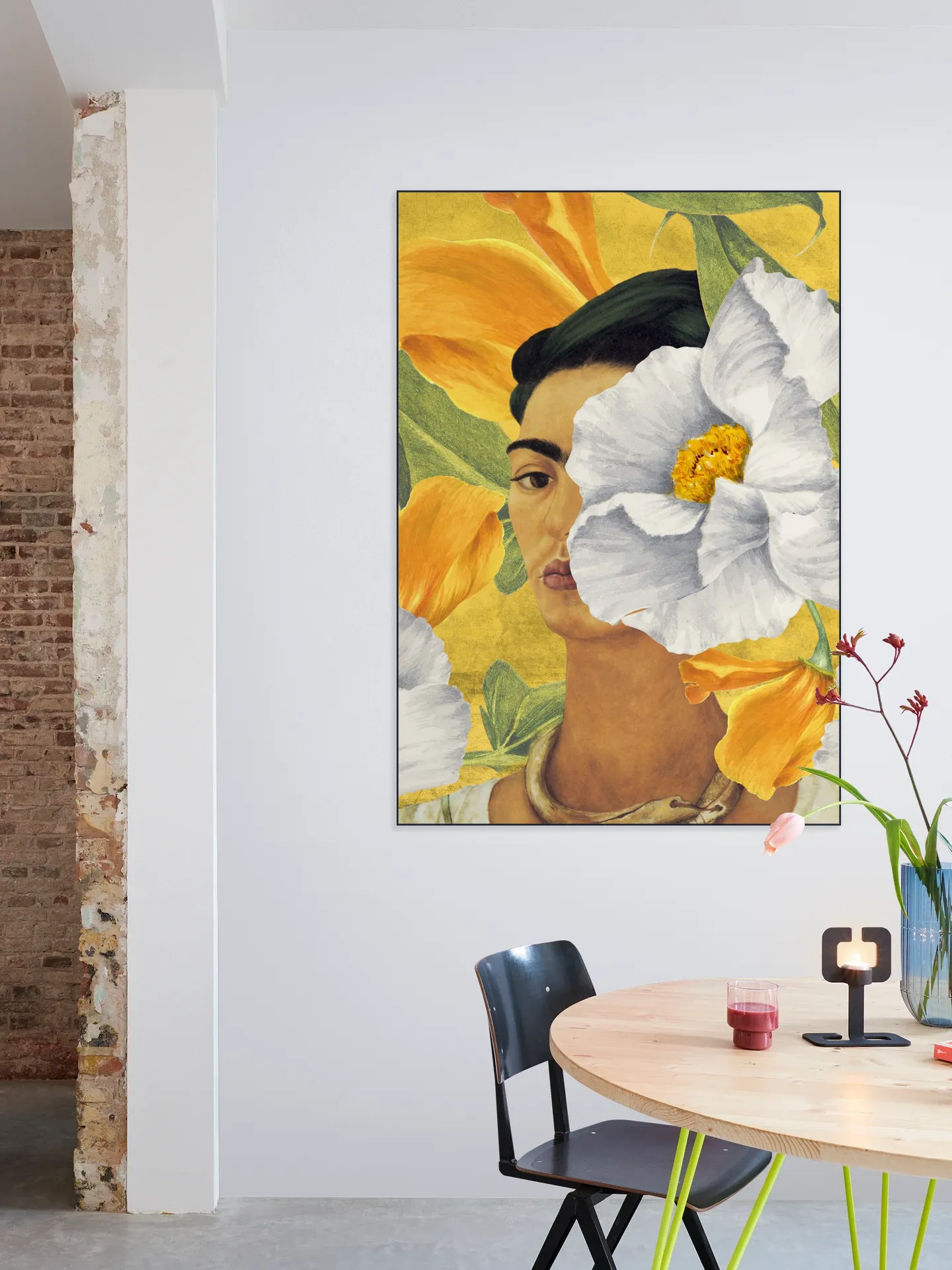 Frida in Yellow Garden